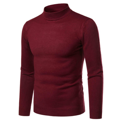 Herren Rollkragenpullover Warm Fein Strick Made