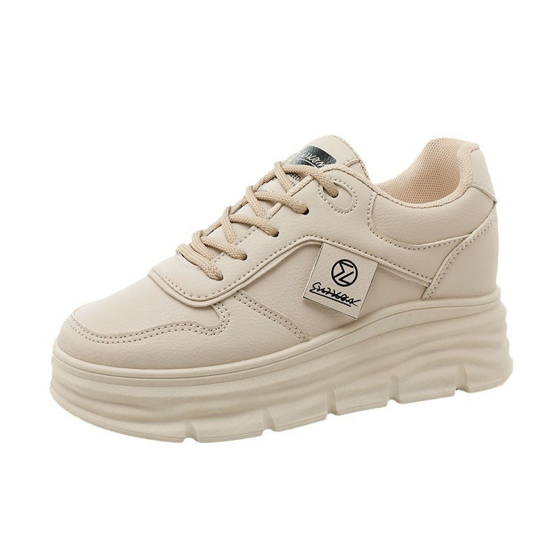 Damen Sneaker Chunky Bequem Dämpfend Weiß