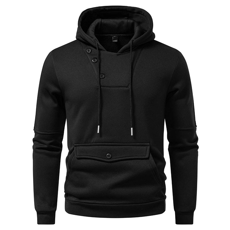 Herren Kapuzenpullover Modern mit Knöpfen Trendy