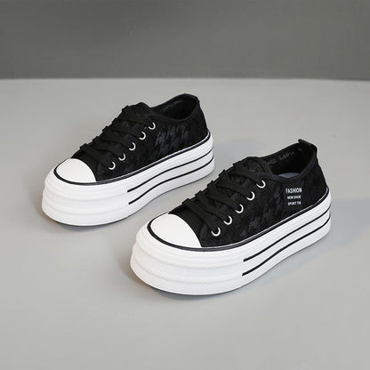 Damen Plateau Sneaker Hoch Modisch Strapazierfähig