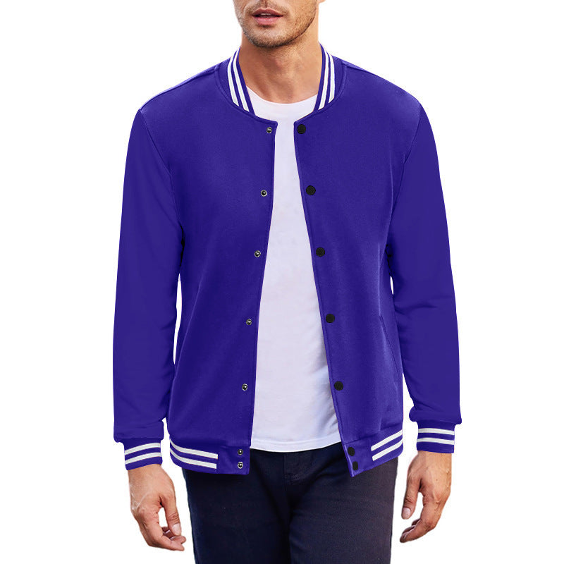 Herren Sportjacke Modern Kontrast Bündchen