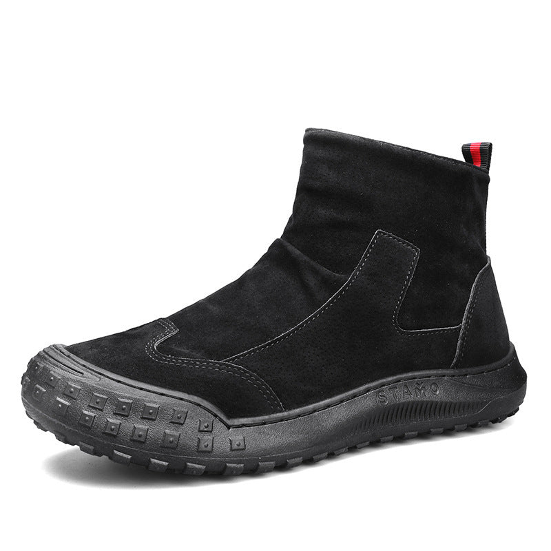 Damen Ankle Boots Modisch Elastisch Rutschfest