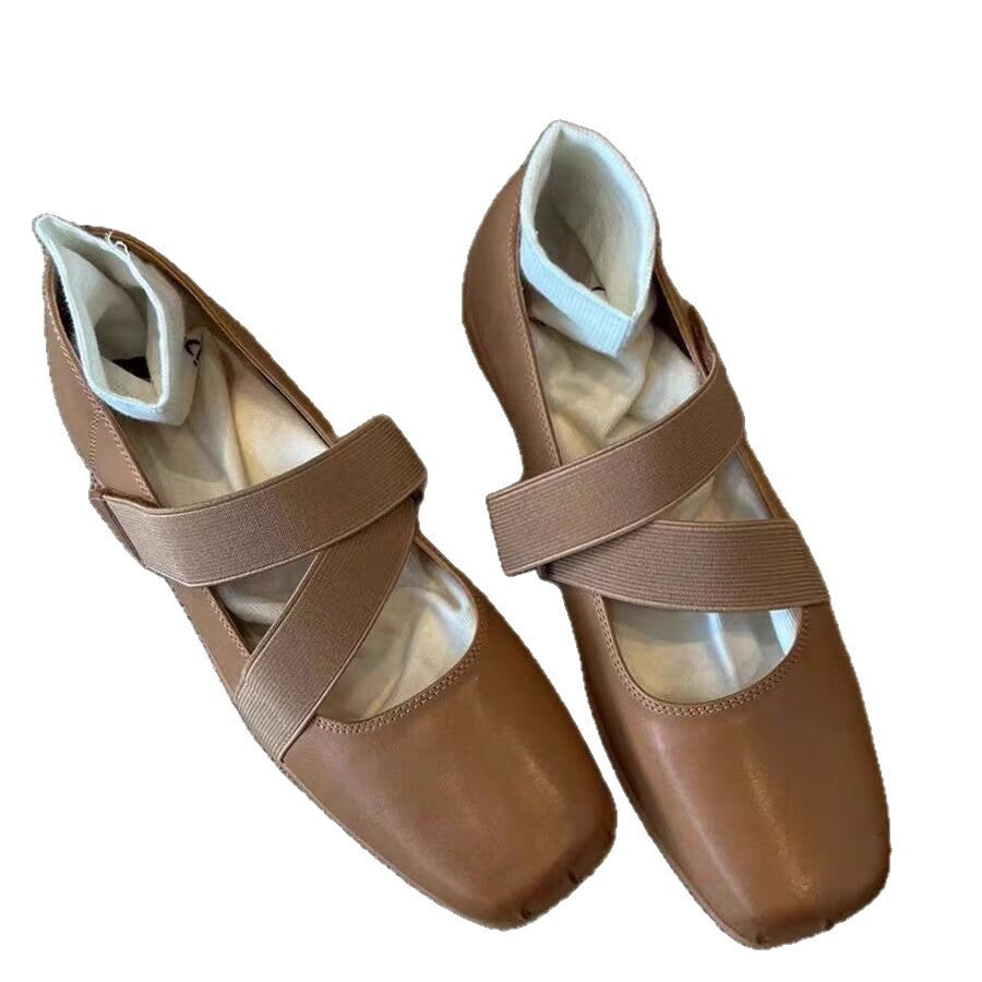 Damen Ballerinas Weich Bequem Elastisch