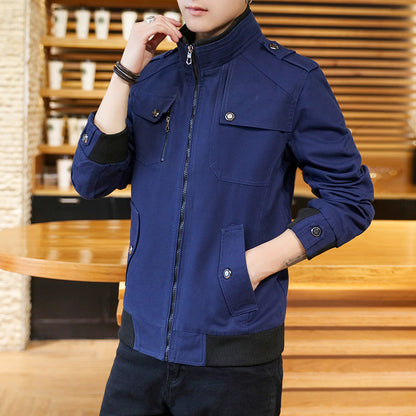 Herren Freizeitjacke Modern mit vielen Taschen