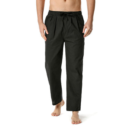 Herren Sommerhose Leicht Baumwolle mit Kordelzug und Taschen