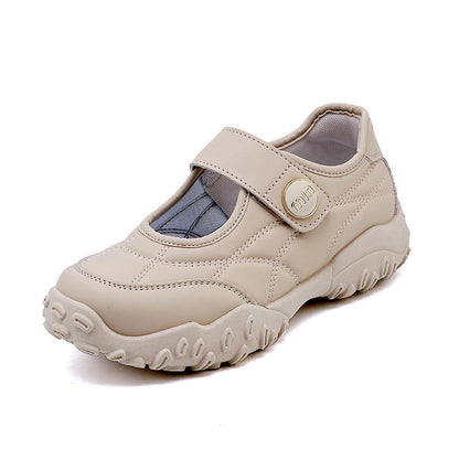Damen Freizeitschuhe Klettverschluss Bequem Schwarz