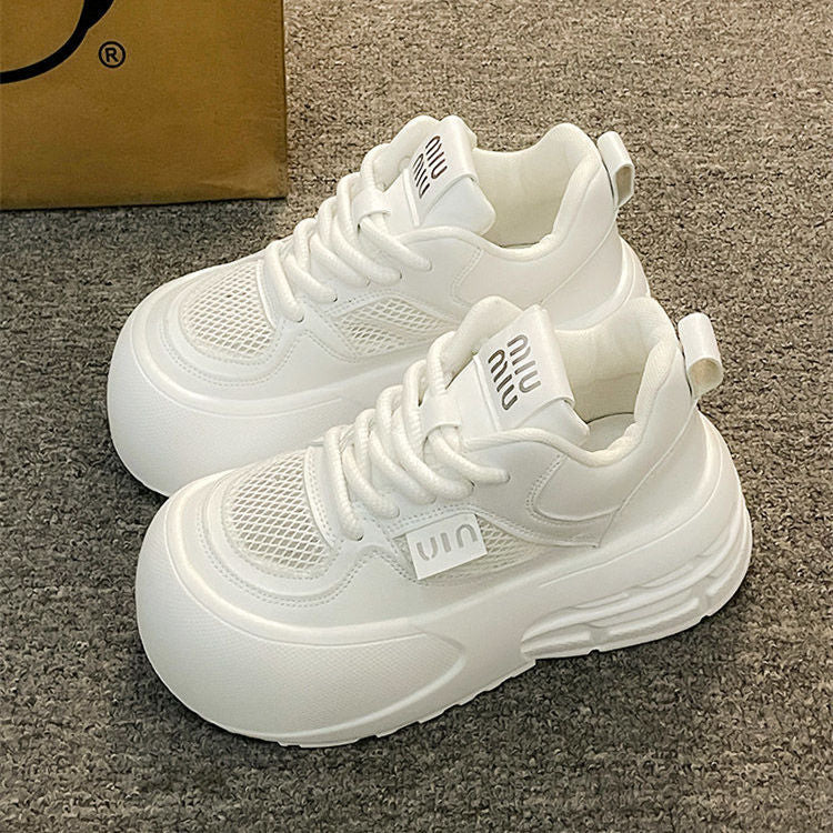 Damen Sneaker Chunky Glänzend Dämpfend Komfort - BerlinGlamour