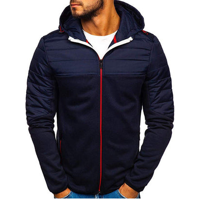 Herren Steppjacke Kapuze Warm Outdoor Funktion