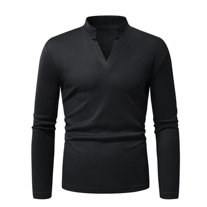 Herren Langarmshirt Strukturierter Look Modern Berlin