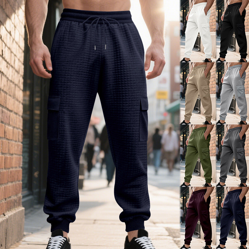 Herren Cargo-Hosen Sportlich Elastisch Mehrere Taschen