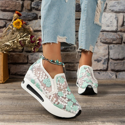 Damen Sneaker Bequem Glitzernd Atmungsaktiv