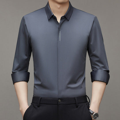 Herren Langarmhemd Modern Feuchtigkeitsregulierend