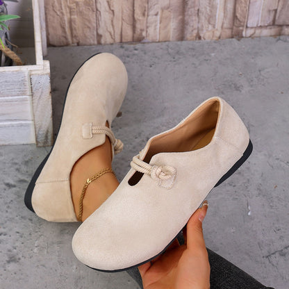 Damen Mokassinschuhe Bequem Schnürung Modern