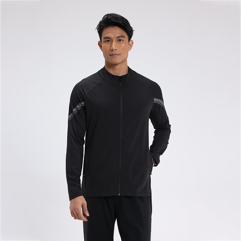Herren Langarmjacke Sportlich Funktionaler Reißverschluss Waterproof