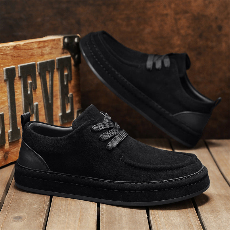 Damen Sneaker Veloursleder Bequem Schnürung Modisch