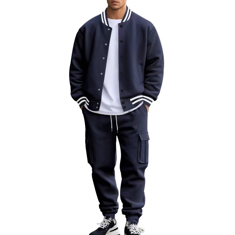 Bequemes Herren Sweater Jogginghose Set Stilvoll Modern