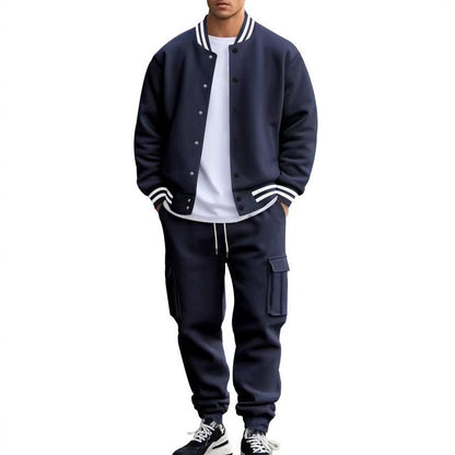 Bequemes Herren Sweater Jogginghose Set Stilvoll Modern