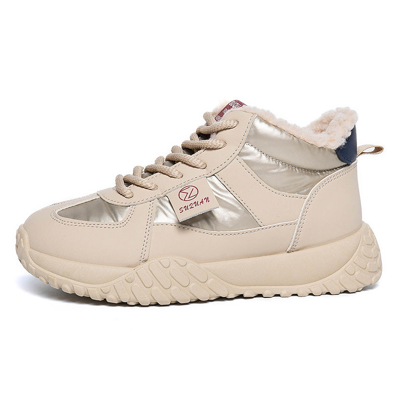 Damen Winter Sneaker Warm Kuschelig High Top Sneaks
