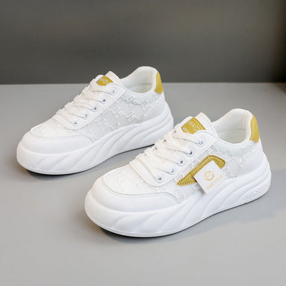 Damen Sneaker Chunky Modisch mit Struktur Oberfläche