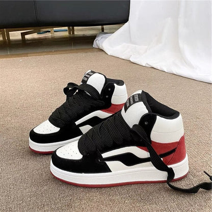 Damen Sneaker Sportlich Atmungsaktiv Hochschnitt