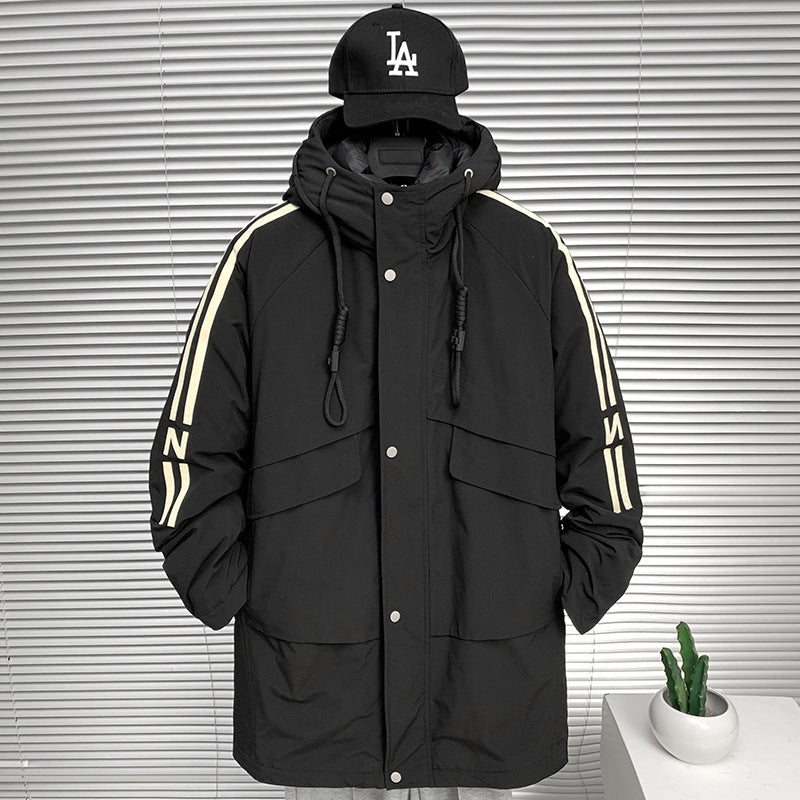 Herren Winterjacke Modern mit Taschen und Hochkragen