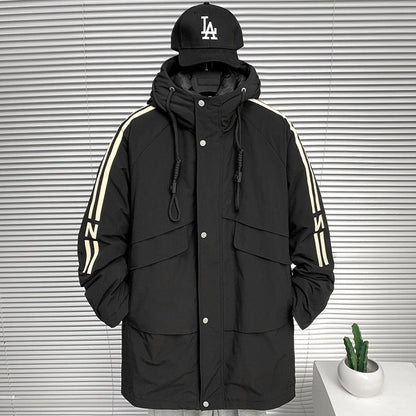 Herren Winterjacke Modern mit Taschen und Hochkragen