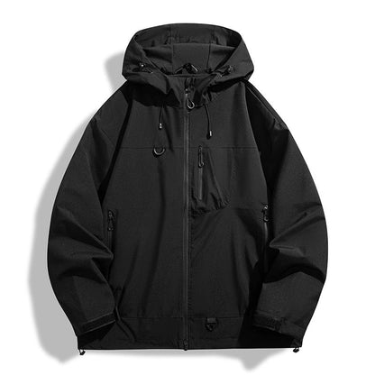 Wasserdichte Herren Outdoor-Jacke mit Kapuze Atmosaktiv