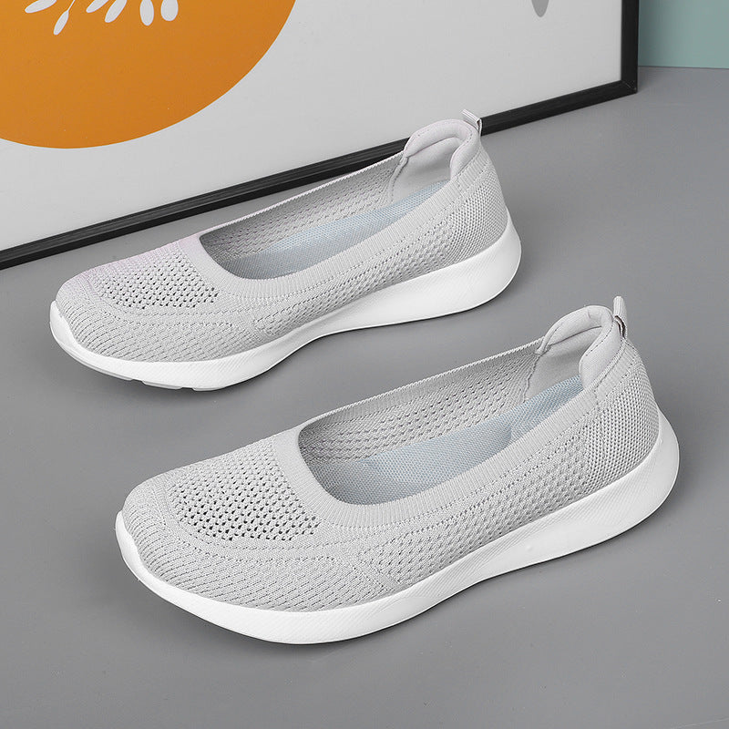 Damen Schuhe Slip-On atmungsaktiv beige Komfort