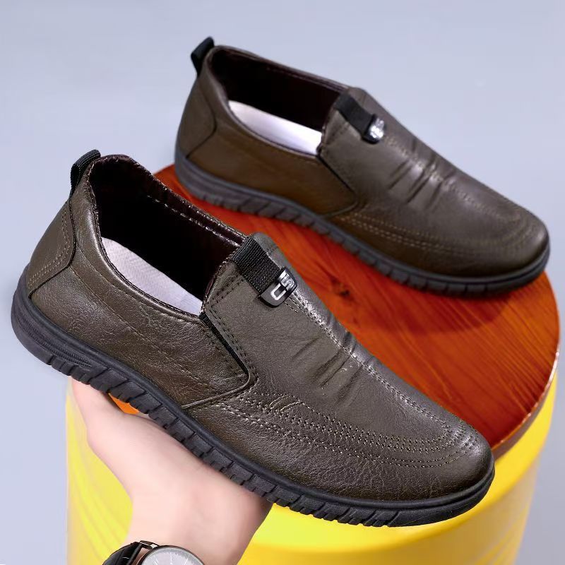 Elegante Damen Slipper Leder Schwarz Heidi Mode