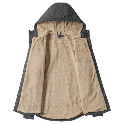 Herren Winterjacke Winddicht Warm Isoliert
