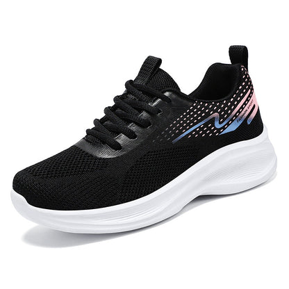 Damen Sneaker Sportlich Atmungsaktiv Mesh Freizeitschuhe