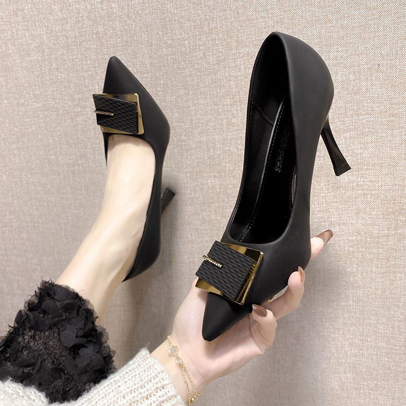 Damen Pumps mit Schmuckdetail Hochhackig Elegant