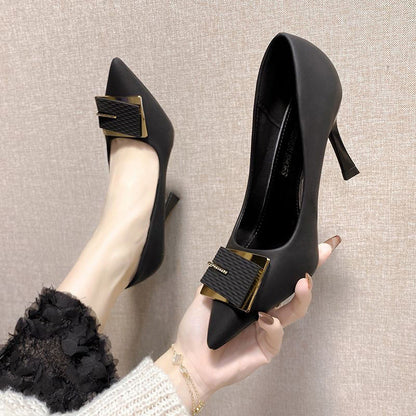 Damen Pumps mit Schmuckdetail Hochhackig Elegant
