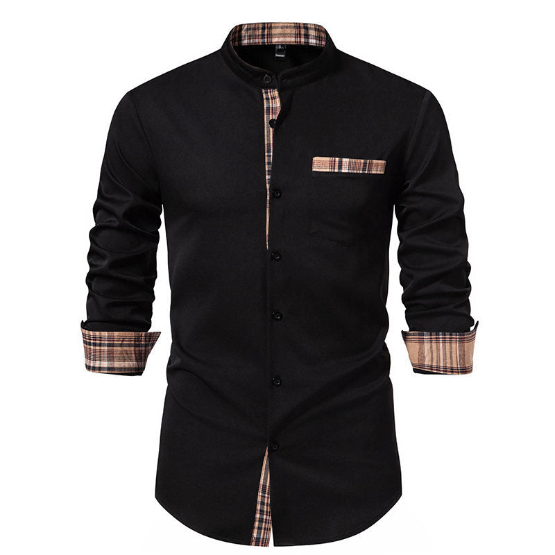 Herren Hemd Langarm Kariert Modern Berlin Style