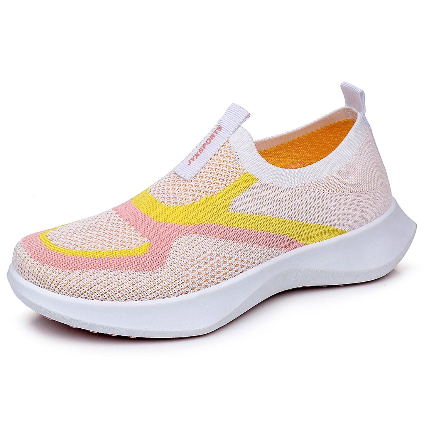Damen Sneaker Bequem Slip-On mit Strickdesign