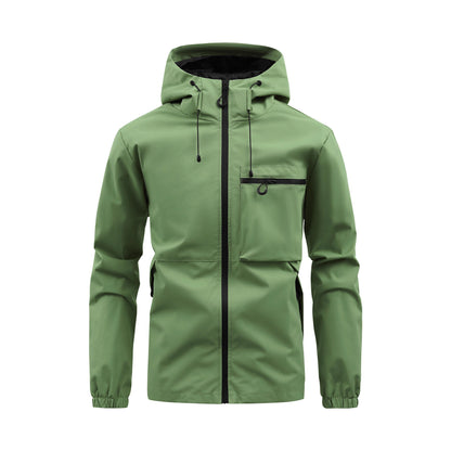 Herren Regenjacke Wasserdicht Atmungsaktiv Modern