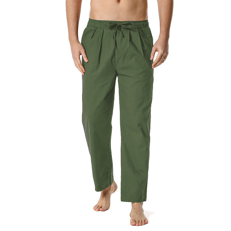 Herren Sommerhose Leicht Baumwolle mit Kordelzug und Taschen - BerlinGlamour