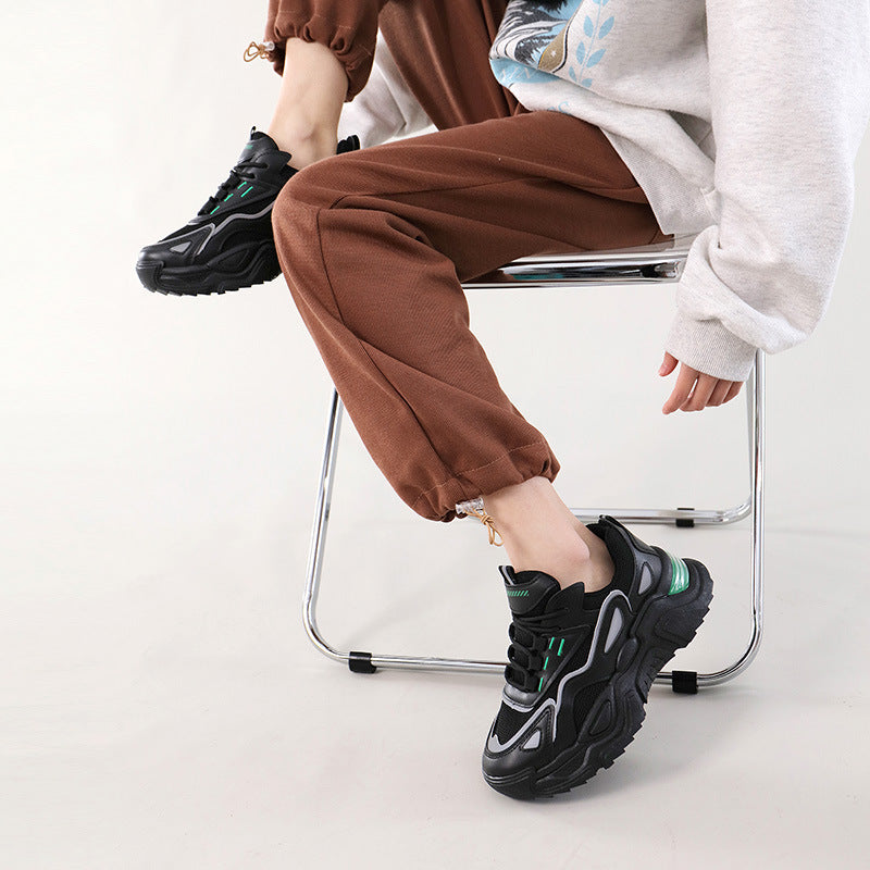 Damen Sneaker Chunky atmungsaktiv Sportlich Komfort