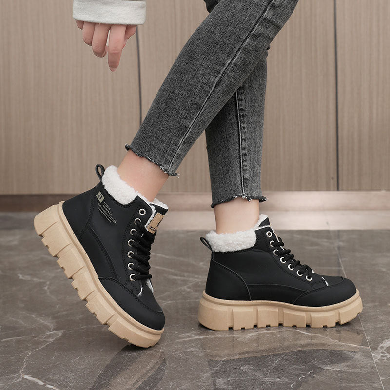 Damen Stiefel Flauschig Rutschfest Winter