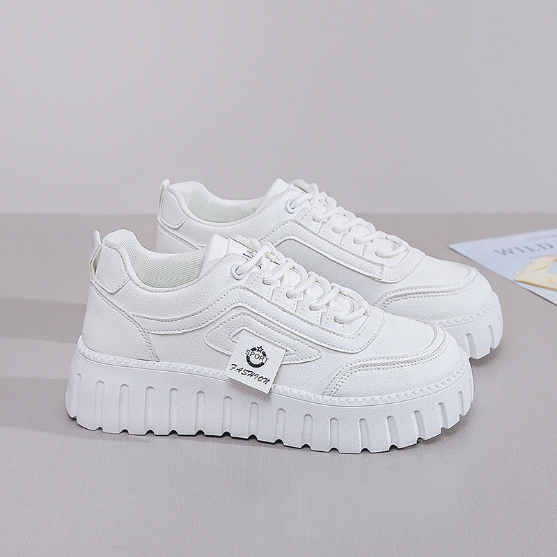 Damen Sneaker Plattform Bequem Leicht Heidi Style
