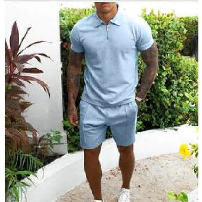 Herren Polo Set Modern Schnitt Funktionskragen