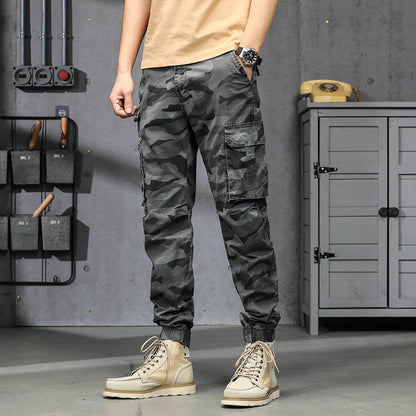 Herren Cargo-Hosen Praktisch Elastisch Mit Vielen Taschen