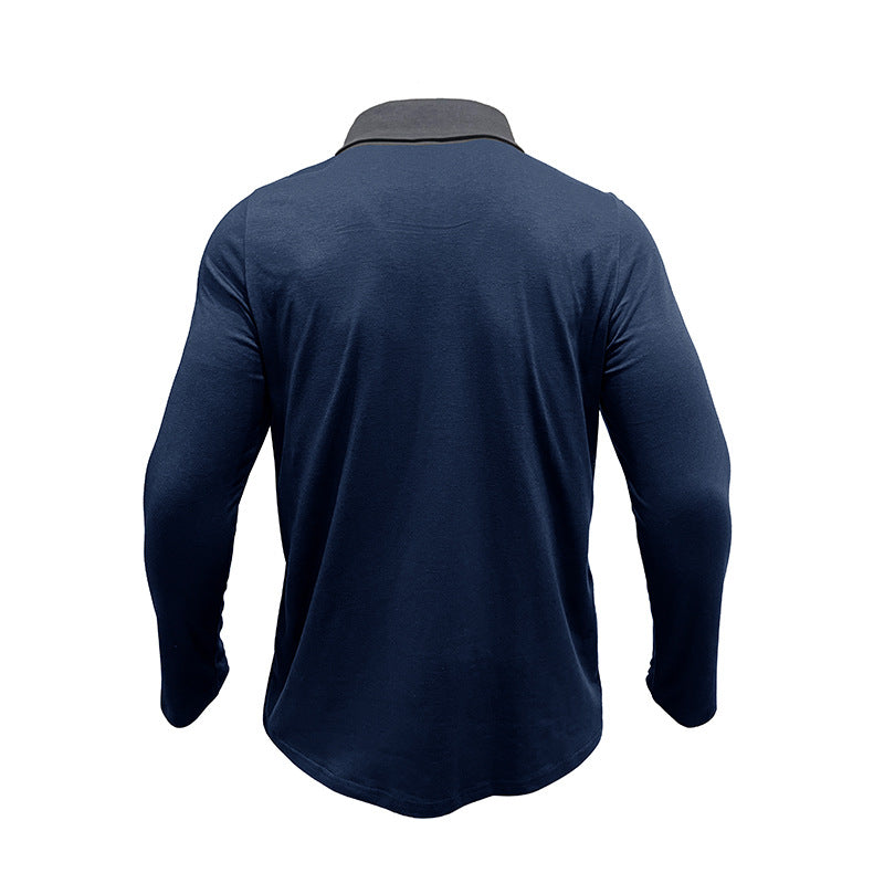 Herren Poloshirt Modern Kragen Taschen Elegant
