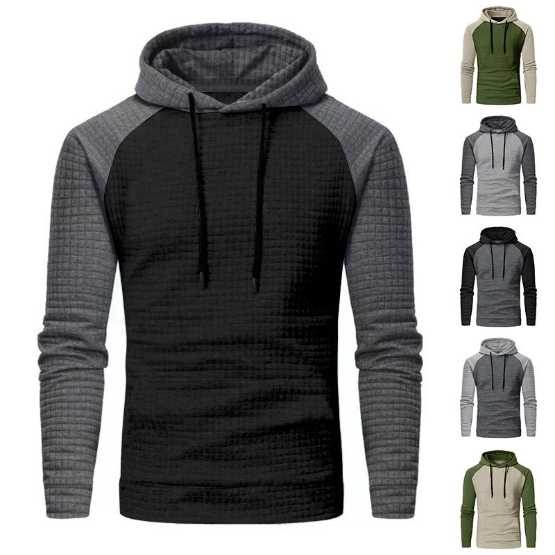 Herren Kapuzenpullover Strukturiert Baumwolle Modern - BerlinGlamour