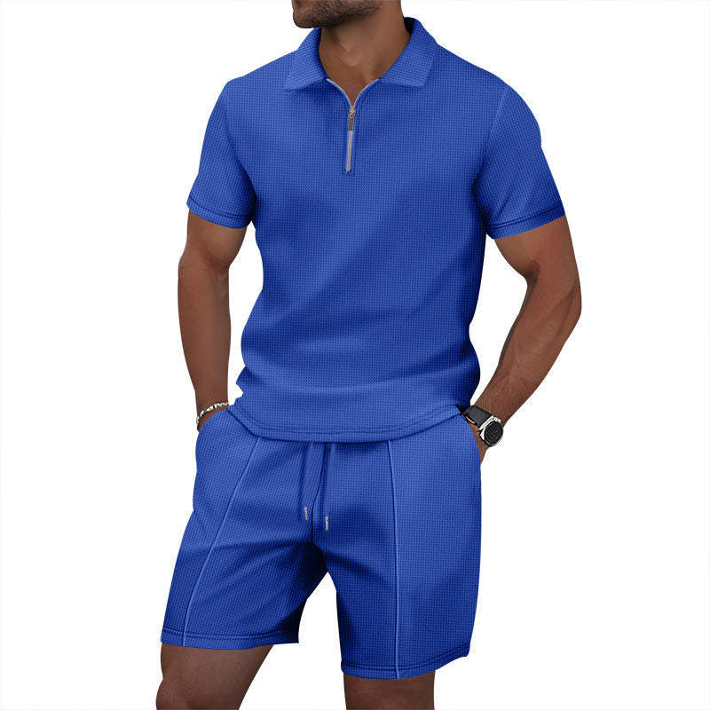 Herren Sportoutfit Stehkragen Elastisch Modern