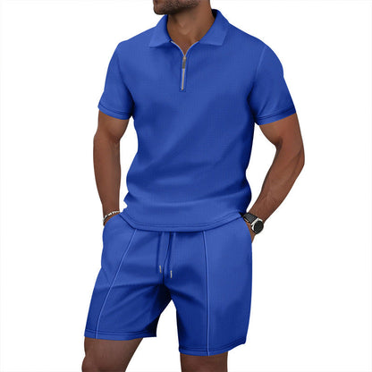Herren Sportoutfit Stehkragen Elastisch Modern