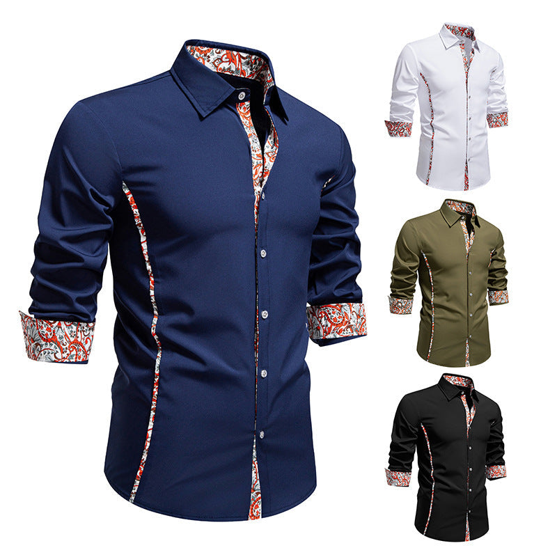 Herren Hemd Langarm Modern Floral_Style Berlin