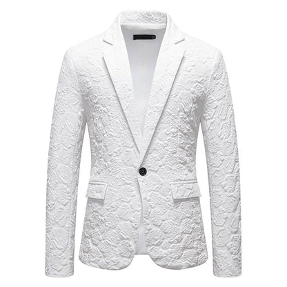 Herren Blazer Elegant Blumenmuster Modern Slimfit