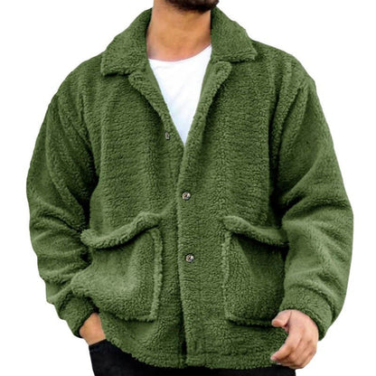 Herren Fleecejacke Warm mit Taschen Sportlich
