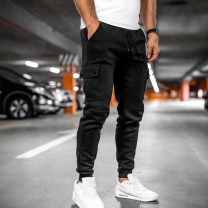 Herren Jogginghosen Cargo Bequem Schwarz